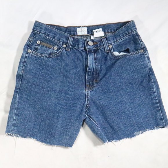 VTG CALVIN KLEIN Denim Cut-off Shorts Sz 3 - Picture 9 of 12